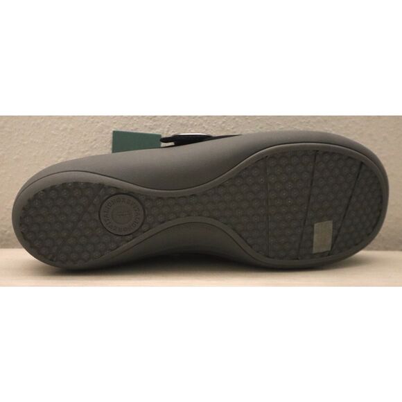 Revitalign A641021 Women's Sz 12D Black Solaire Orthotic Canvas Buckle Mules - Picture 9 of 13